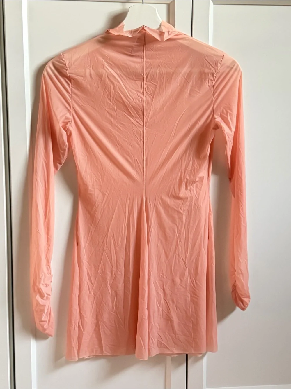 SKIMS Sheer Long Sleeve Tunic in Soft Peach - Picture 2 of 5